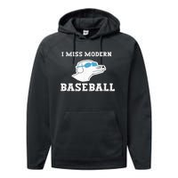 I Miss Modern Baseball Performance Fleece Hoodie