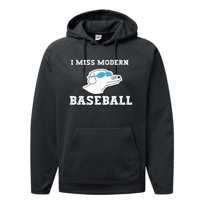 I Miss Modern Baseball Performance Fleece Hoodie