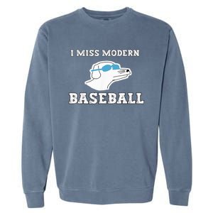 I Miss Modern Baseball Garment-Dyed Sweatshirt