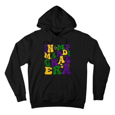 In My Mardi Gras Era Retro Groovy Fleur De Lis Fat Tuesday Tall Hoodie