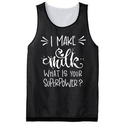 I Make Milk What Is Your Superpower? Mesh Reversible Basketball Jersey Tank