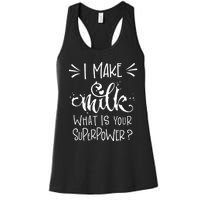 I Make Milk What Is Your Superpower? Women's Racerback Tank