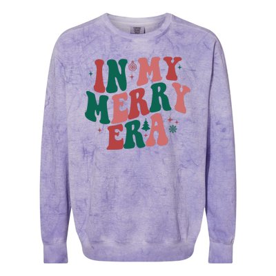 In My Merry Era Christmas Holiday Colorblast Crewneck Sweatshirt