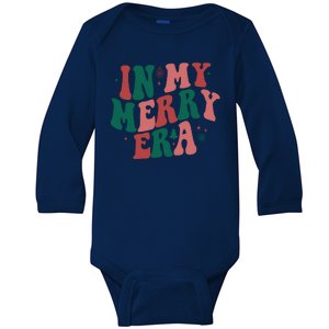 In My Merry Era Christmas Holiday Baby Long Sleeve Bodysuit