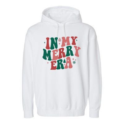 In My Merry Era Christmas Holiday Garment-Dyed Fleece Hoodie