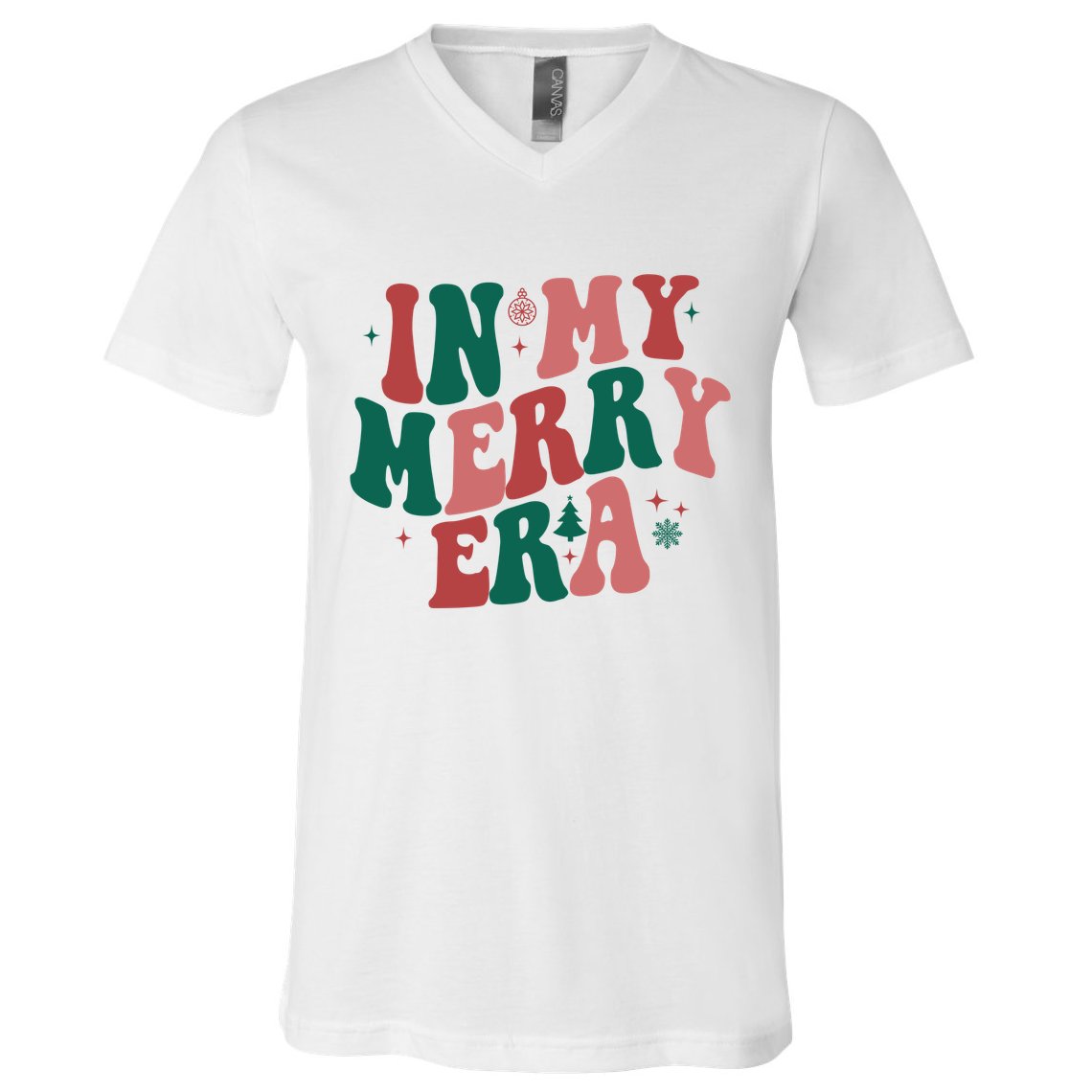 In My Merry Era Christmas Holiday V-Neck T-Shirt