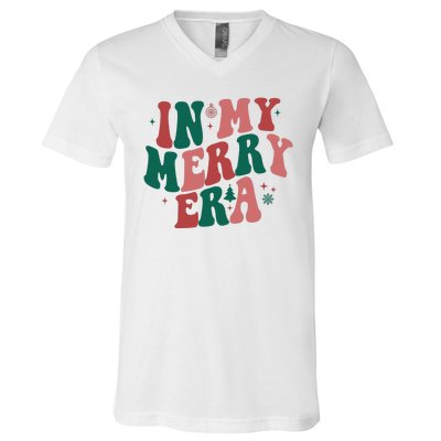 In My Merry Era Christmas Holiday V-Neck T-Shirt