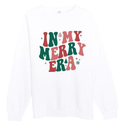 In My Merry Era Christmas Holiday Premium Crewneck Sweatshirt