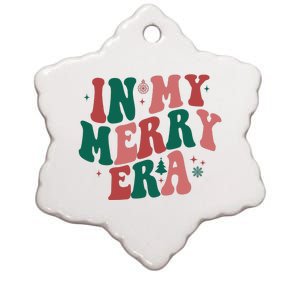 In My Merry Era Christmas Holiday Ceramic Star Ornament