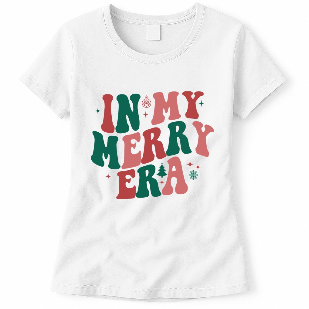 In My Merry Era Christmas Holiday Womens T-Shirt