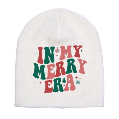 In My Merry Era Christmas Holiday Short Acrylic Beanie