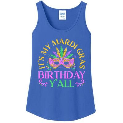 It's My Mardi Gras Birthday Y'all New Orleans Louisiana Gift Ladies Essential Tank