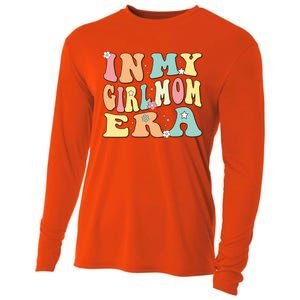 In My  Mom Era For Mama Of Christmas Groovy Retro Gift Cooling Performance Long Sleeve Crew