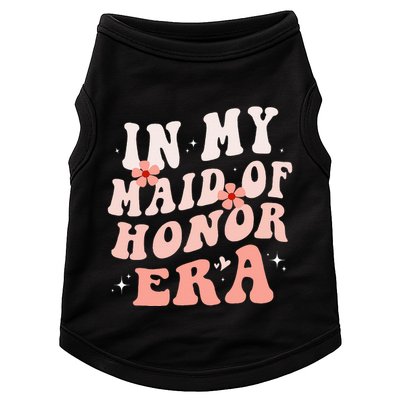 In My Maid Of Honor Era Groovy Bridesmaid Wedding Party Cute Doggie Tank