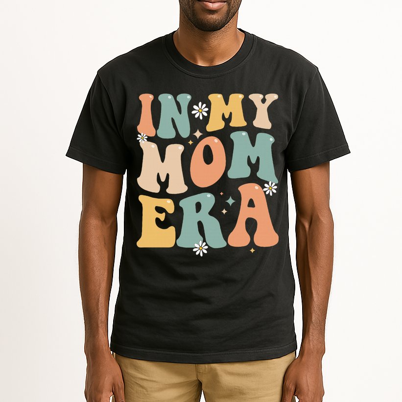 In My Mom Era Lover Groovy Retro Mom Funny Mothers Day Tall T-Shirt