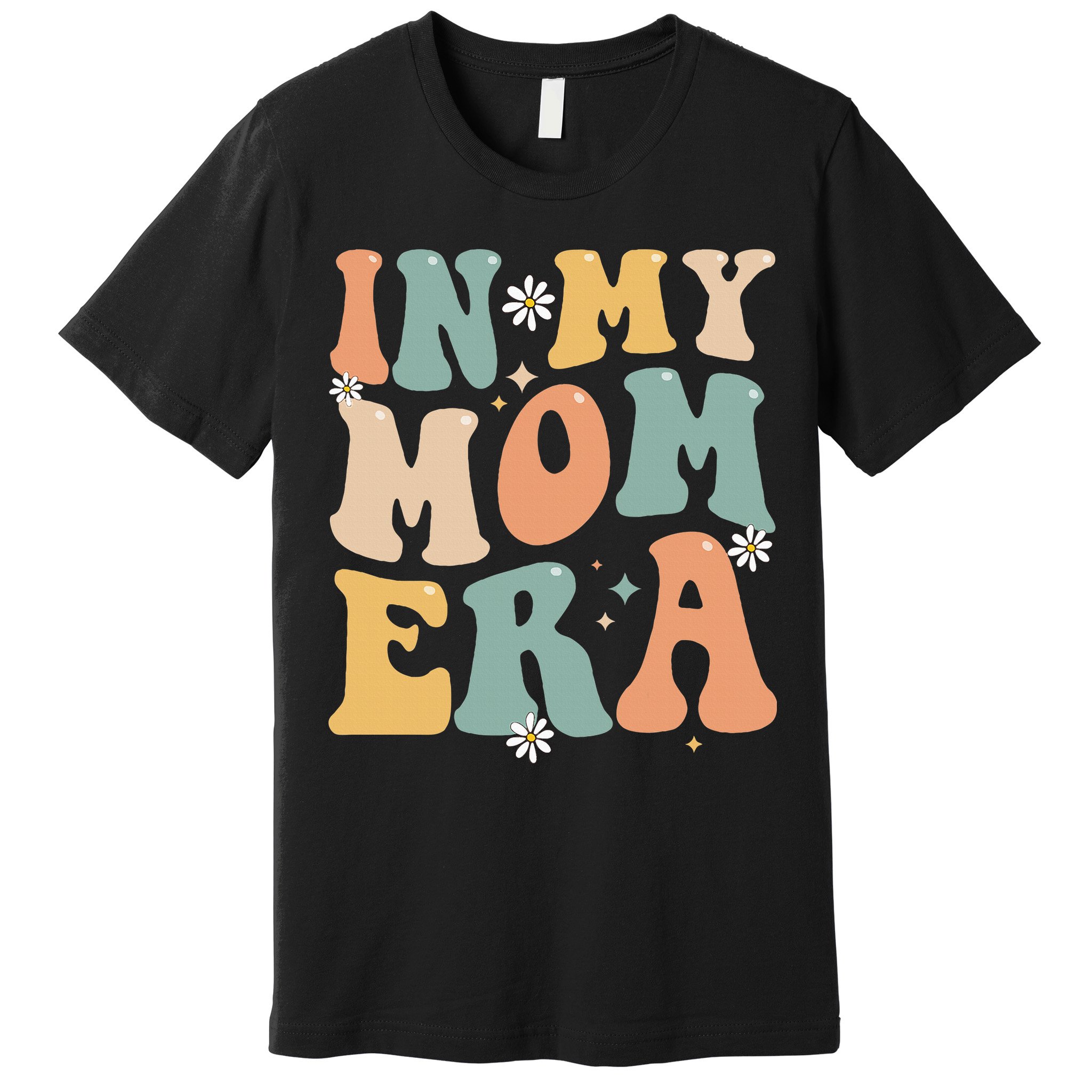 In My Mom Era Lover Groovy Retro Mom Funny Mothers Day Premium T-Shirt