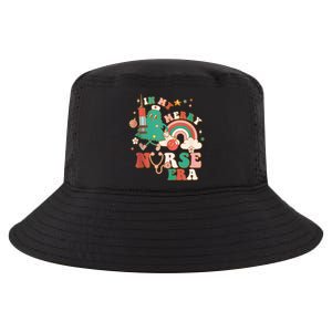 In My Merry Nurse Era Retro Groovy Nurse Christmas Tree Xmas Gift Cool Comfort Performance Bucket Hat