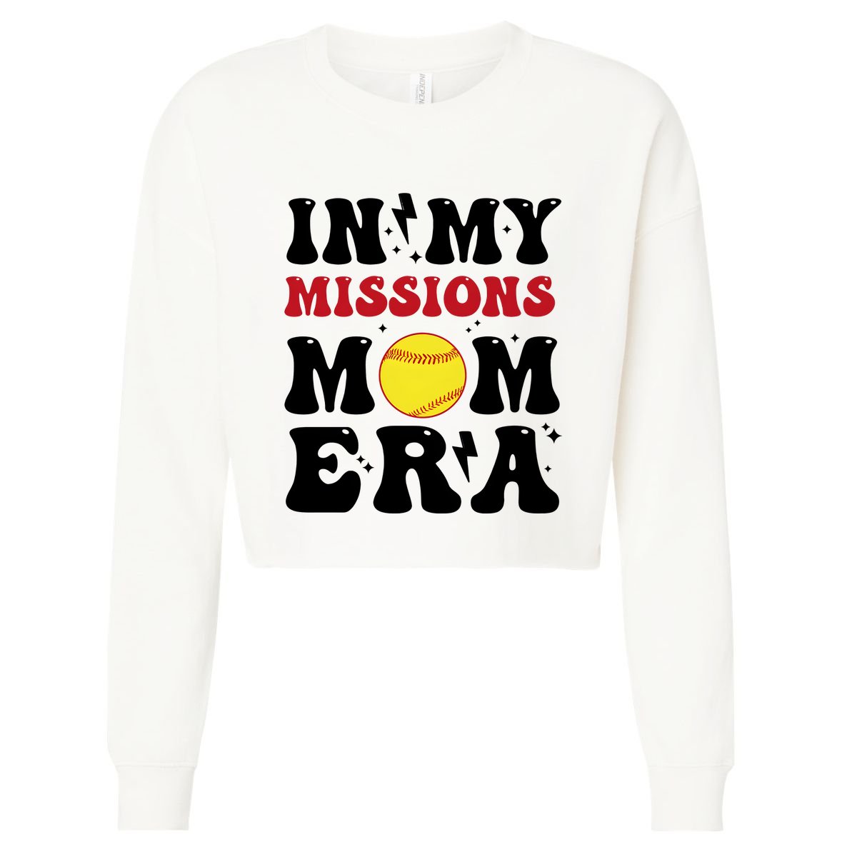 In My Missions Mom Era Cropped Pullover Crew
