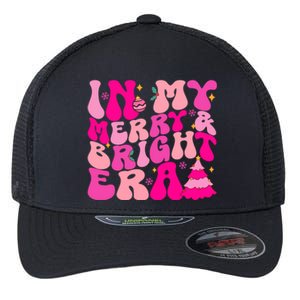 In My Merry And Bright Era Christmas Santa Xmas Groovy Retro Gift Flexfit Unipanel Trucker Cap