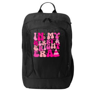 In My Merry And Bright Era Christmas Santa Xmas Groovy Retro Gift City Backpack