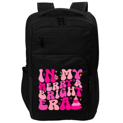 In My Merry And Bright Era Christmas Santa Xmas Groovy Retro Gift Impact Tech Backpack