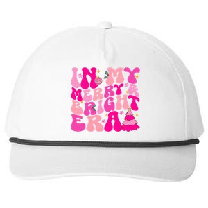 In My Merry And Bright Era Christmas Santa Xmas Groovy Retro Gift Snapback Five-Panel Rope Hat