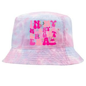 In My Merry And Bright Era Christmas Santa Xmas Groovy Retro Gift Tie-Dyed Bucket Hat