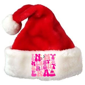 In My Merry And Bright Era Christmas Santa Xmas Groovy Retro Gift Premium Christmas Santa Hat