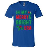 In My Merry And Bright Era Cute Christmas Era Xmas Lights Meaningful Gift V-Neck T-Shirt