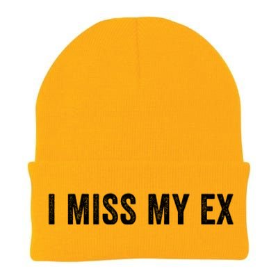 I Miss My Ex Breakup Ex Boyfriend Ex Girlfriend Broken Relationship Heartbreak Knit Cap Winter Beanie