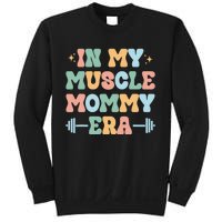 In My Muscle Mommy Era Groovy Sweatshirt