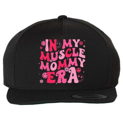 In My Muscle Mommy Era Groovy Weightlifting Mother Workout  Wool Snapback Cap