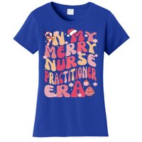 In My Merry Nurse Practitioner Era Retro Groovy Christmas Gift Women's T-Shirt