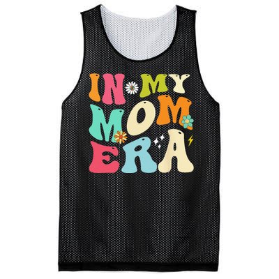 In My Mom Era Lover Groovy Mom Mother's Day Mesh Reversible Basketball Jersey Tank