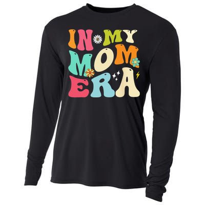 In My Mom Era Lover Groovy Mom Mother's Day Cooling Performance Long Sleeve Crew