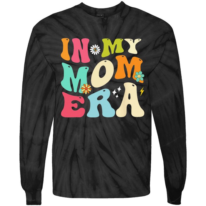 In My Mom Era Lover Groovy Mom Mother's Day Tie-Dye Long Sleeve Shirt