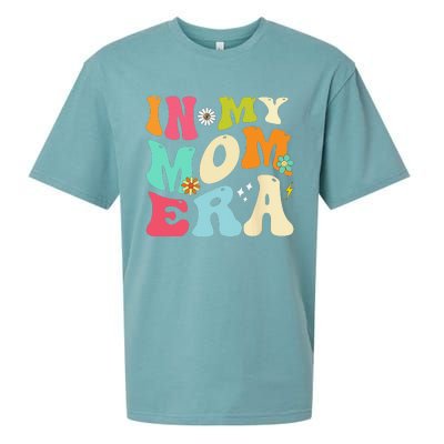 In My Mom Era Lover Groovy Mom Mother's Day Sueded Cloud Jersey T-Shirt