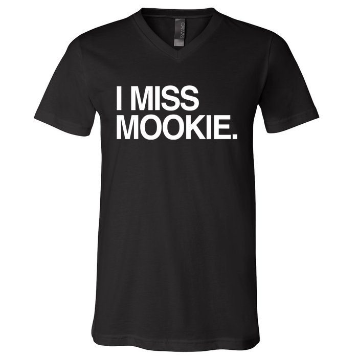 I Miss Mookie V-Neck T-Shirt