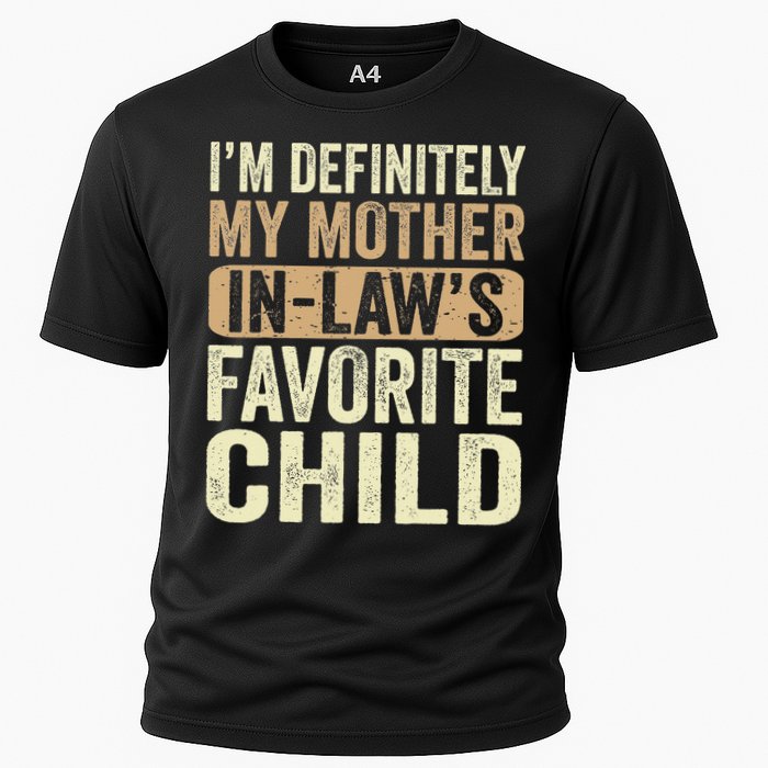 I'm My Mother In Law's Favorite Child Funny Cooling Performance Crew T-Shirt