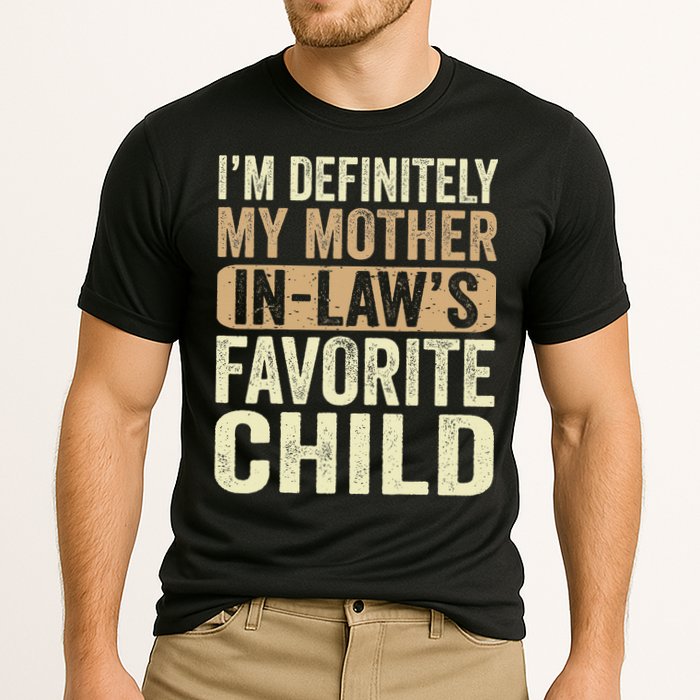 I'm My Mother In Law's Favorite Child Funny Cooling Performance Crew T-Shirt