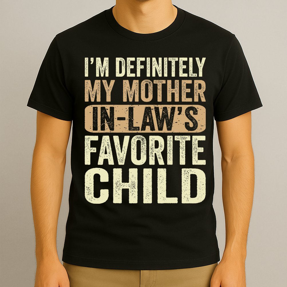 I'm My Mother In Law's Favorite Child Funny T-Shirt