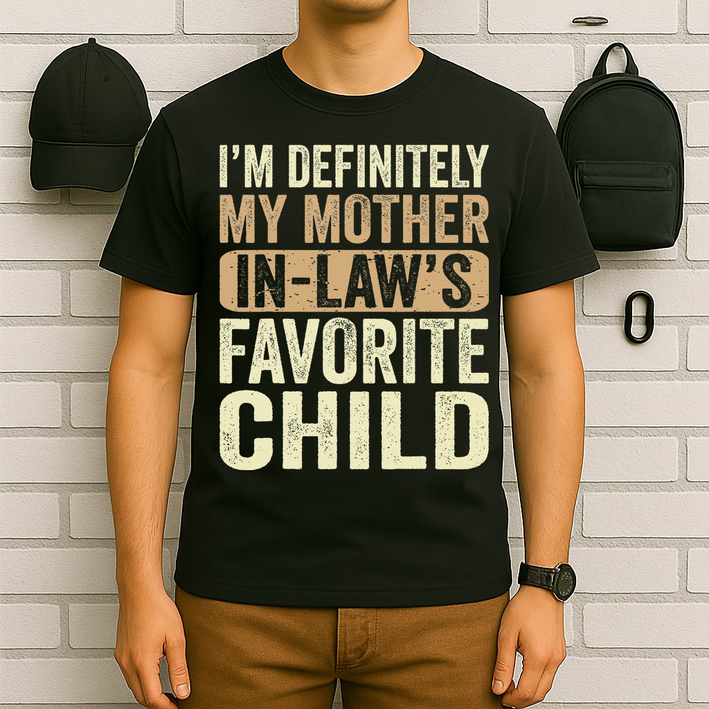 I'm My Mother In Law's Favorite Child Funny T-Shirt