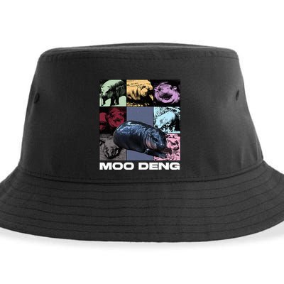 In My Moo Deng Era Funny Cute Baby Hippo Sustainable Bucket Hat