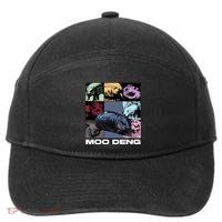 In My Moo Deng Era Funny Cute Baby Hippo 7-Panel Snapback Hat
