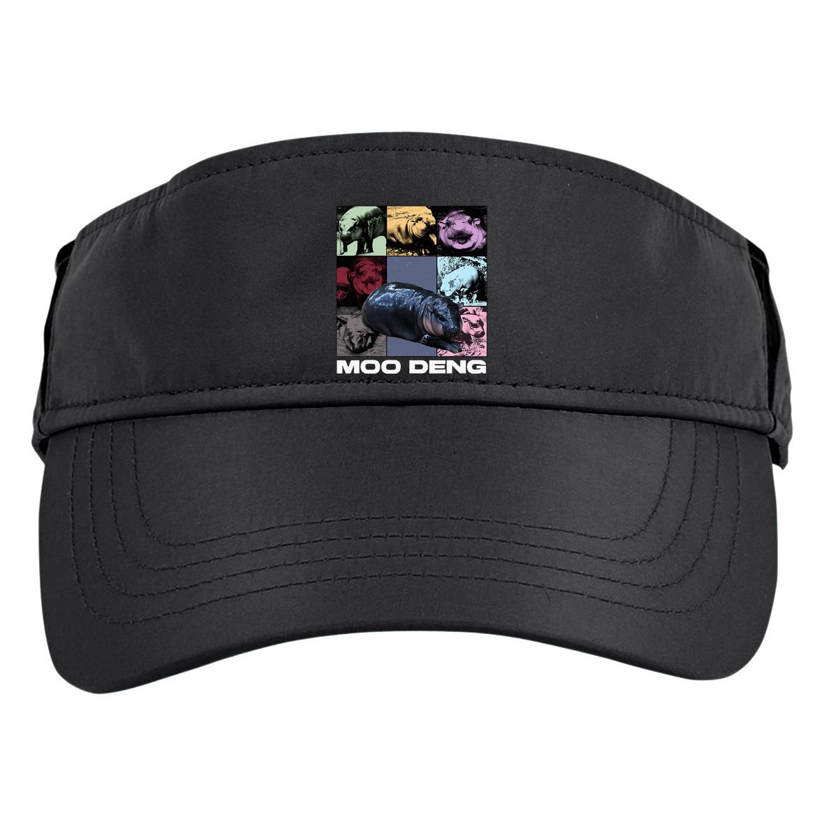 In My Moo Deng Era Funny Cute Baby Hippo Adult Drive Performance Visor