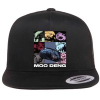 In My Moo Deng Era Funny Cute Baby Hippo Flat Bill Trucker Hat