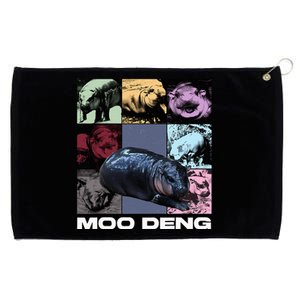 In My Moo Deng Era Funny Cute Baby Hippo Grommeted Golf Towel