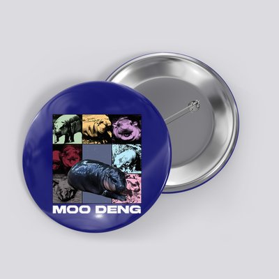 In My Moo Deng Era Funny Cute Baby Hippo Button