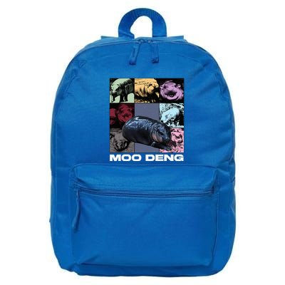 In My Moo Deng Era Funny Cute Baby Hippo 16 in Basic Backpack