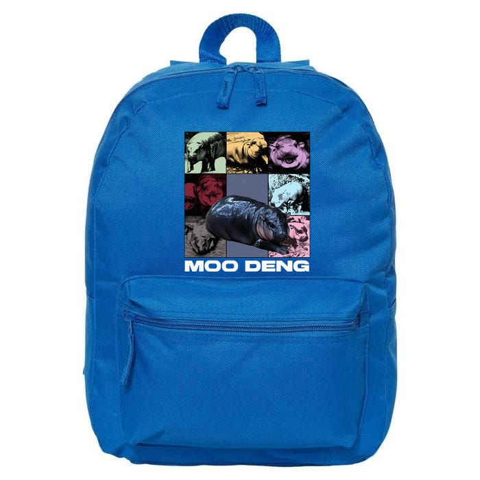 In My Moo Deng Era Funny Cute Baby Hippo 16 in Basic Backpack